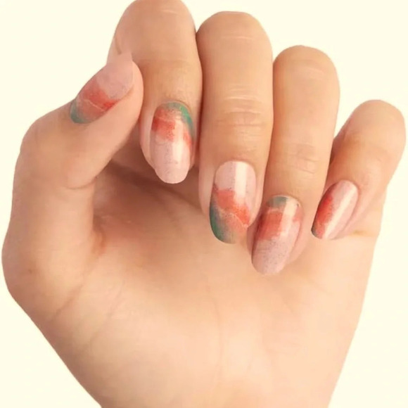 Color Street Nail Polish Strips Retired Rhodes to Paradise New - Picture 1 of 7